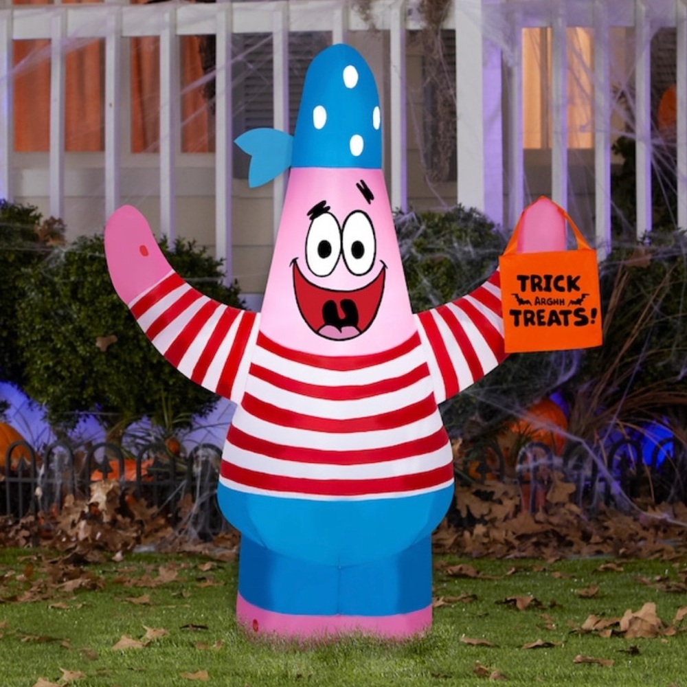3.5 ft lighted spongebob squareparents patrick Halloween Inflatable